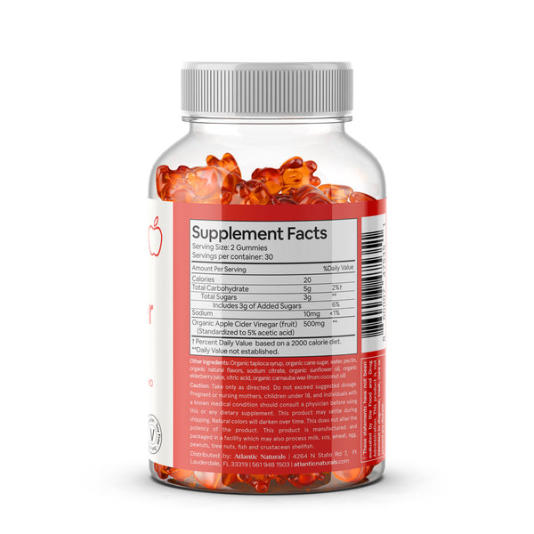 Organic Apple Cider Vinegar Gummies | Vegan 60ct
